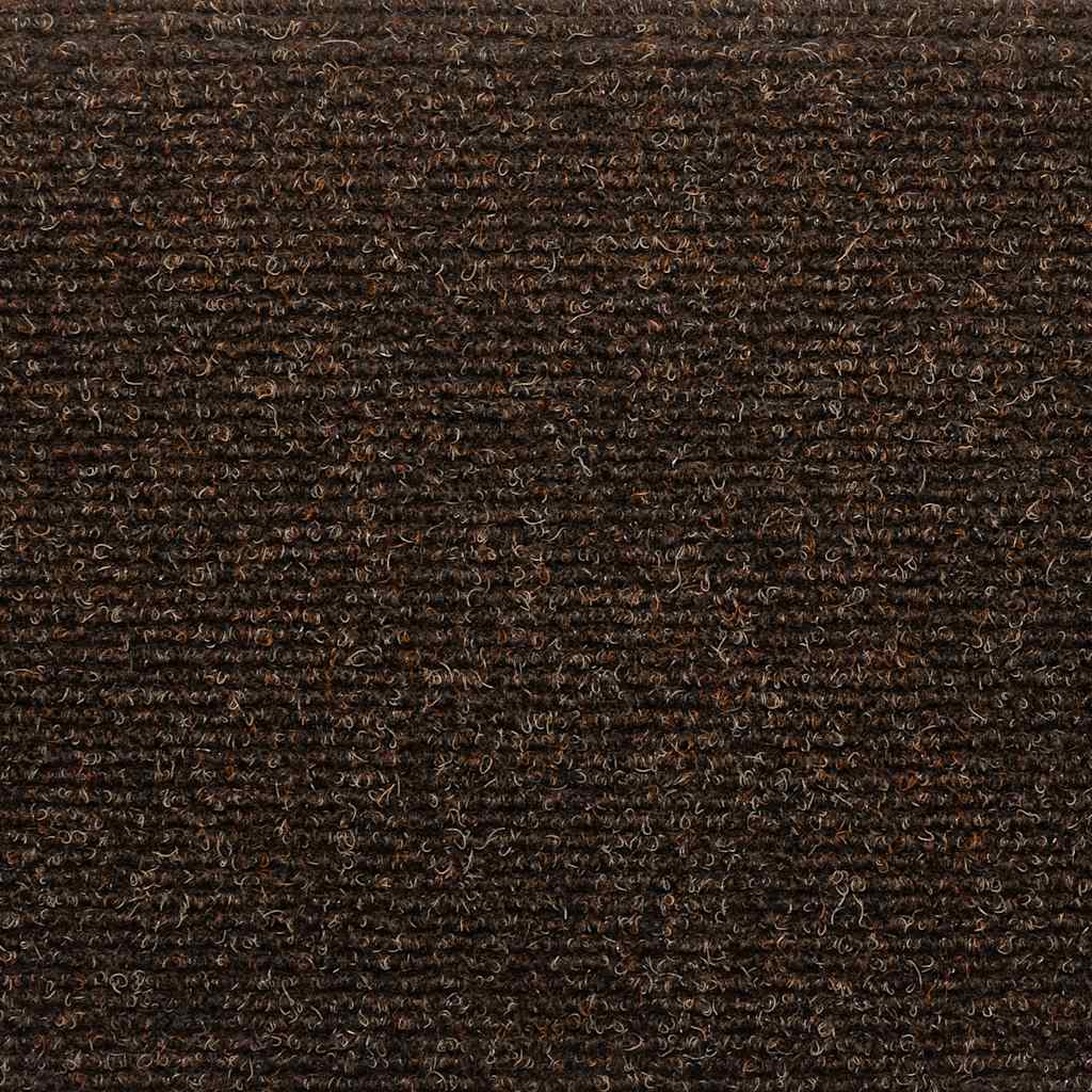Stair Mats Self-adhesive 15 pcs 65x21x4 cm Brown Half Round Large