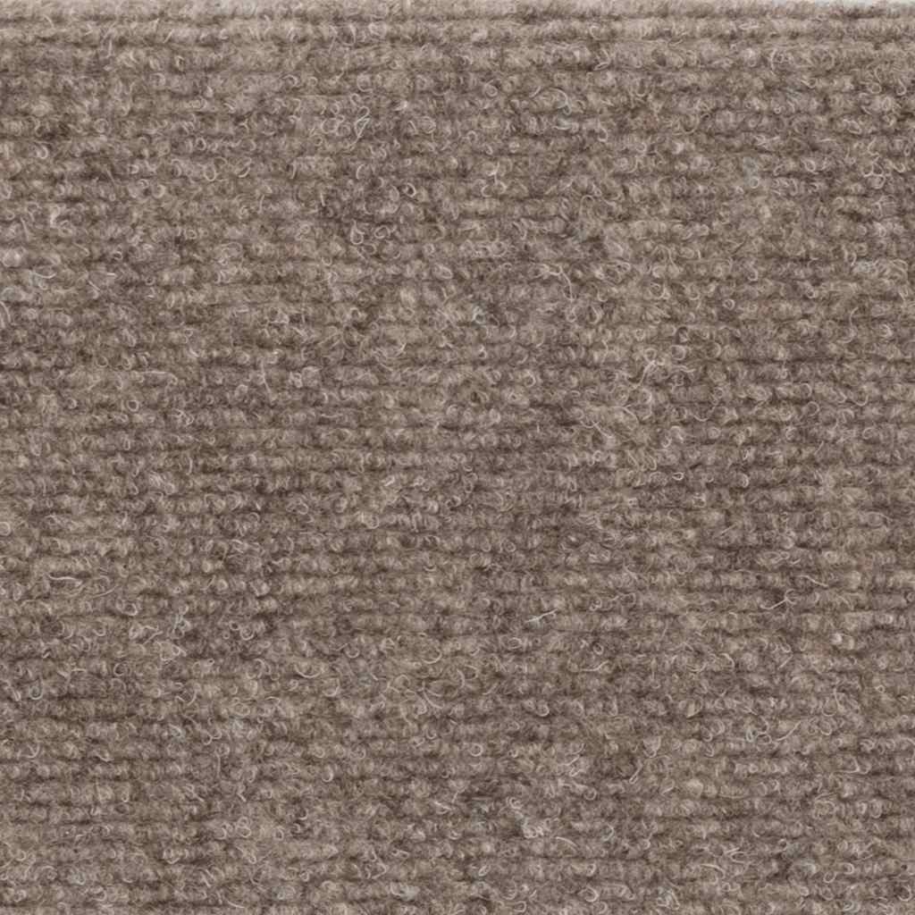 Stair Mats Self-adhesive 15 pcs 56x17x3 cm Beige Half Round