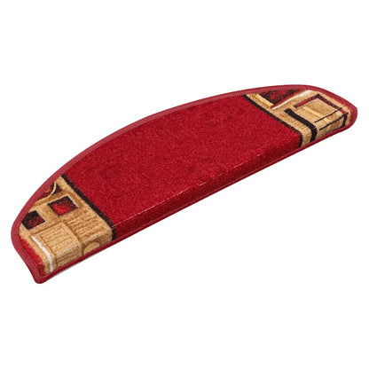 Self-adhesive Stair Mats 15 pcs Red 65x21x4 cm