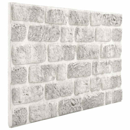 3D Wall Panels with Light Grey Brick Design 10 pcs EPS