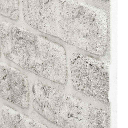 3D Wall Panels with Light Grey Brick Design 10 pcs EPS