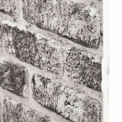 3D Wall Panels with Dark Grey Brick Design 10 pcs EPS