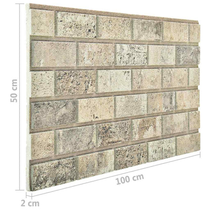 3D Wall Panels with Sand Brick Design 10 pcs EPS