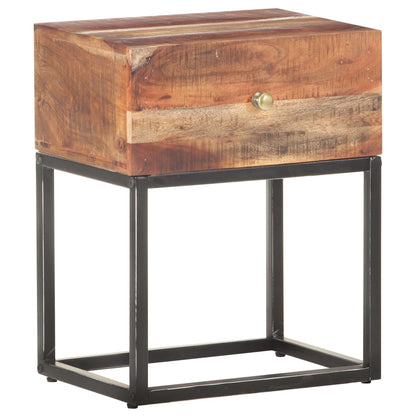 Bedside Table 40x30x50 cm Rough Acacia Wood