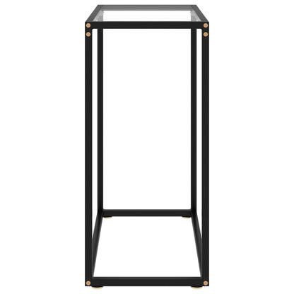 Console Table Transparent 60x35x75 cm Tempered Glass