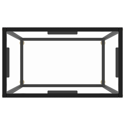 Console Table Transparent 60x35x75 cm Tempered Glass