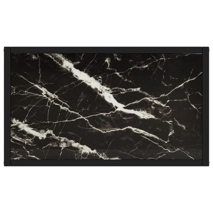 Console Table Black 60x35x75 cm Tempered Glass