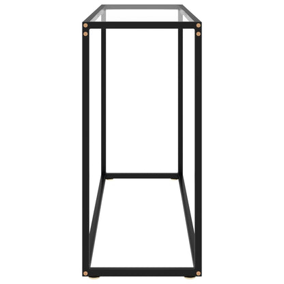 Console Table Transparent 100x35x75 cm Tempered Glass