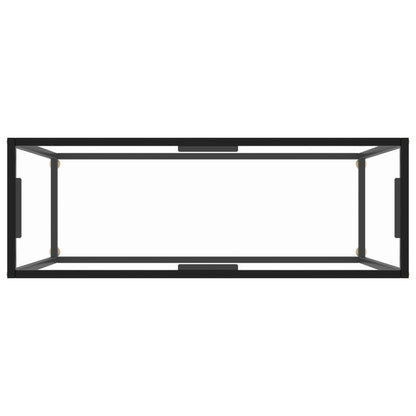 Console Table Transparent 100x35x75 cm Tempered Glass