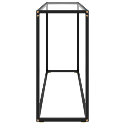 Console Table Transparent 120x35x75 cm Tempered Glass