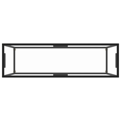 Console Table Transparent 120x35x75 cm Tempered Glass