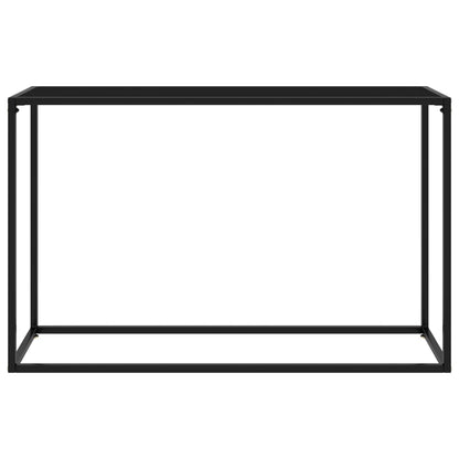Console Table Black 120x35x75 cm Tempered Glass