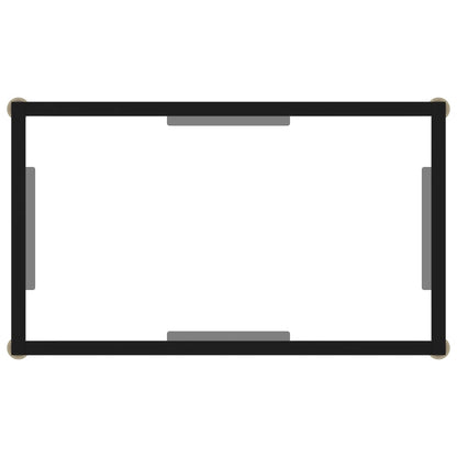 Console Table Transparent 60x35x75 cm Tempered Glass