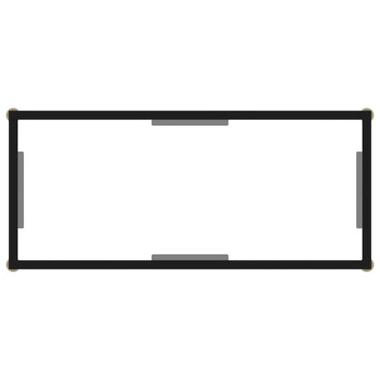 Console Table Transparent 80x35x75 cm Tempered Glass