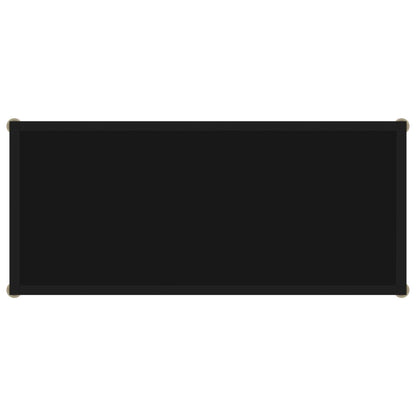 Console Table Black 80x35x75 cm Tempered Glass