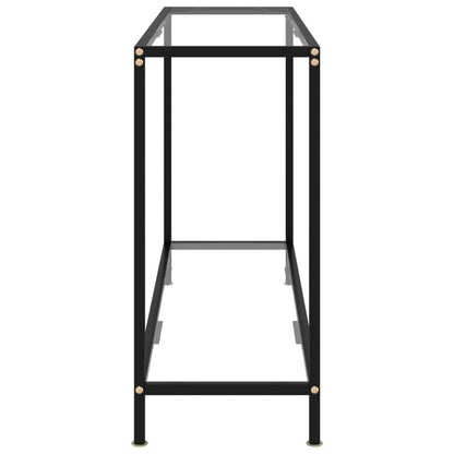Console Table Transparent 120x35x75 cm Tempered Glass