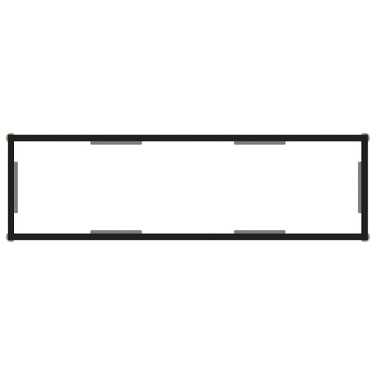 Console Table Transparent 120x35x75 cm Tempered Glass