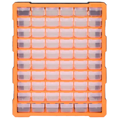 Multi-drawer Organiser with 60 Drawers 38x16x47.5 cm