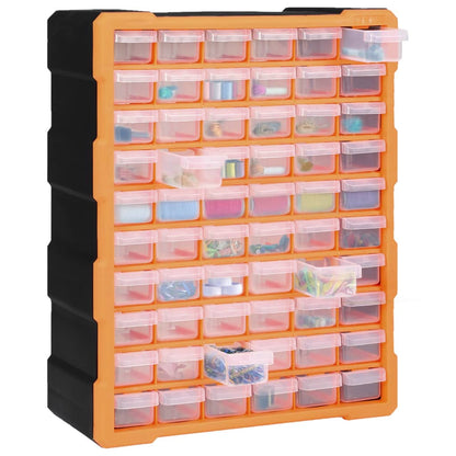 Multi-drawer Organiser with 60 Drawers 38x16x47.5 cm