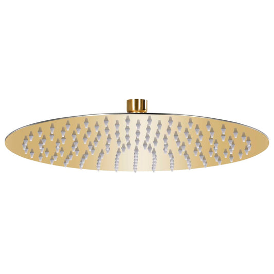 Rain Shower Head Stainless Steel 30 cm Round Gold
