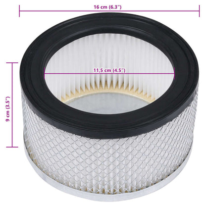 HEPA Filters 2 pcs for Ash Vacuum Cleaner Washable