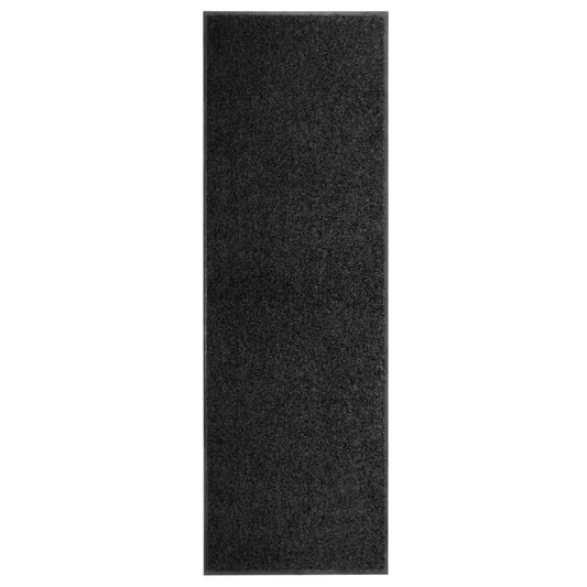 Doormat Washable Black 60x180 cm