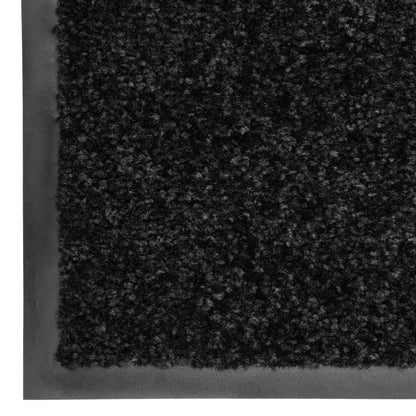 Doormat Washable Black 60x180 cm