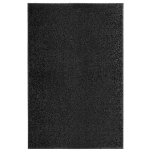Doormat Washable Black 120x180 cm