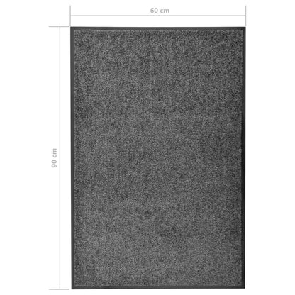 Doormat Washable Anthracite 60x90 cm