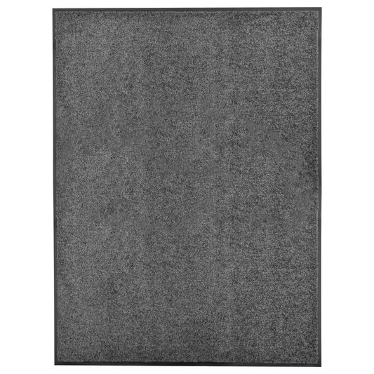 Doormat Washable Anthracite 90x120 cm