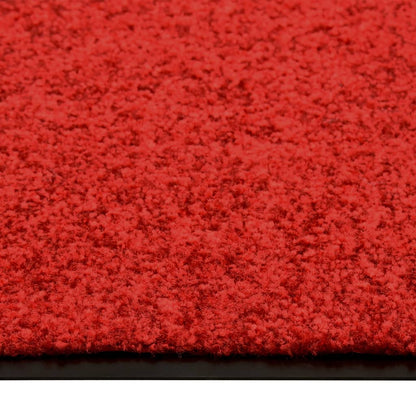 Doormat Washable Red 60x90 cm