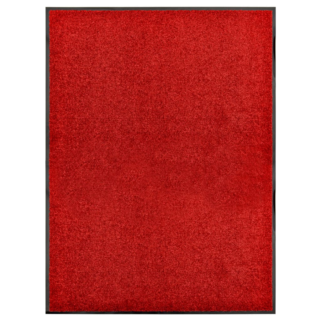 Doormat Washable Red 90x120 cm