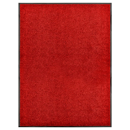 Doormat Washable Red 90x120 cm