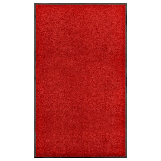 Doormat Washable Red 90x150 cm