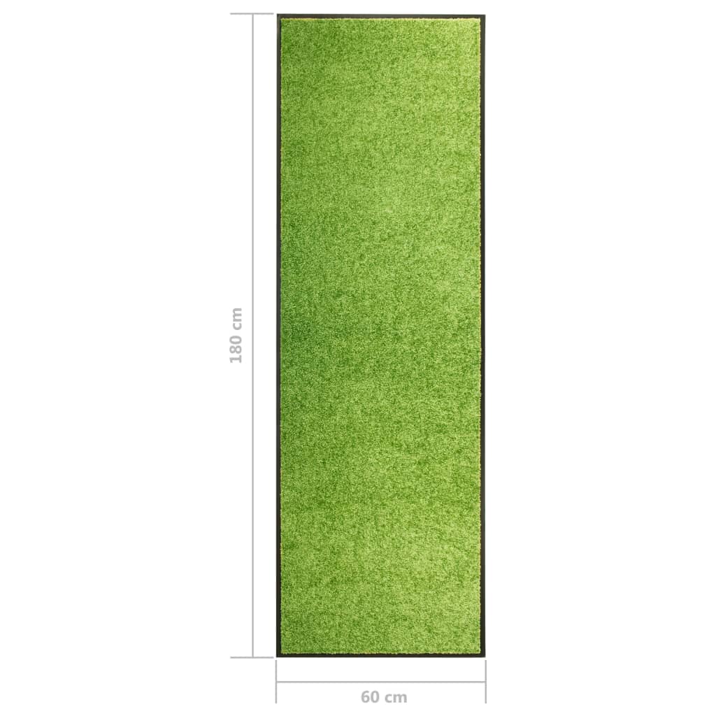 Doormat Washable Green 60x180 cm