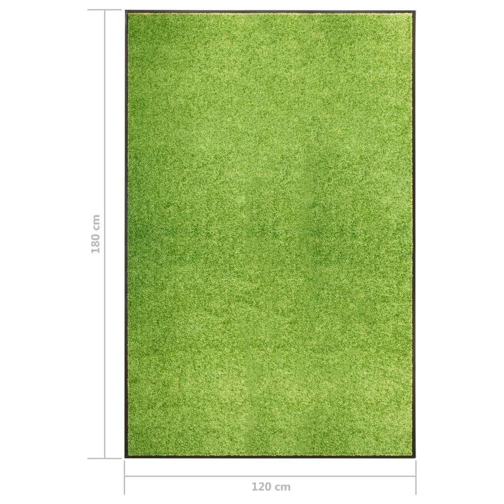Doormat Washable Green 120x180 cm