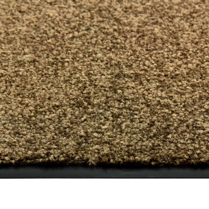 Doormat Washable Brown 60x90 cm