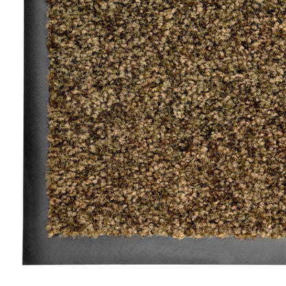 Doormat Washable Brown 60x90 cm