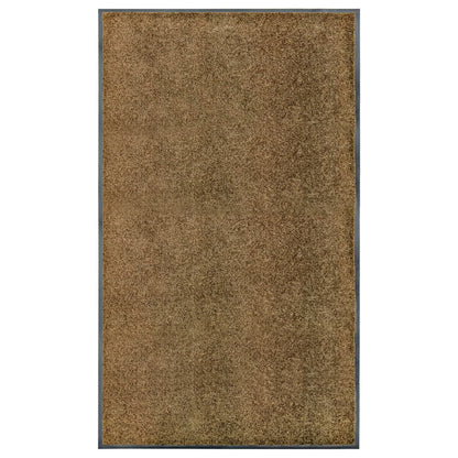 Doormat Washable Brown 90x150 cm