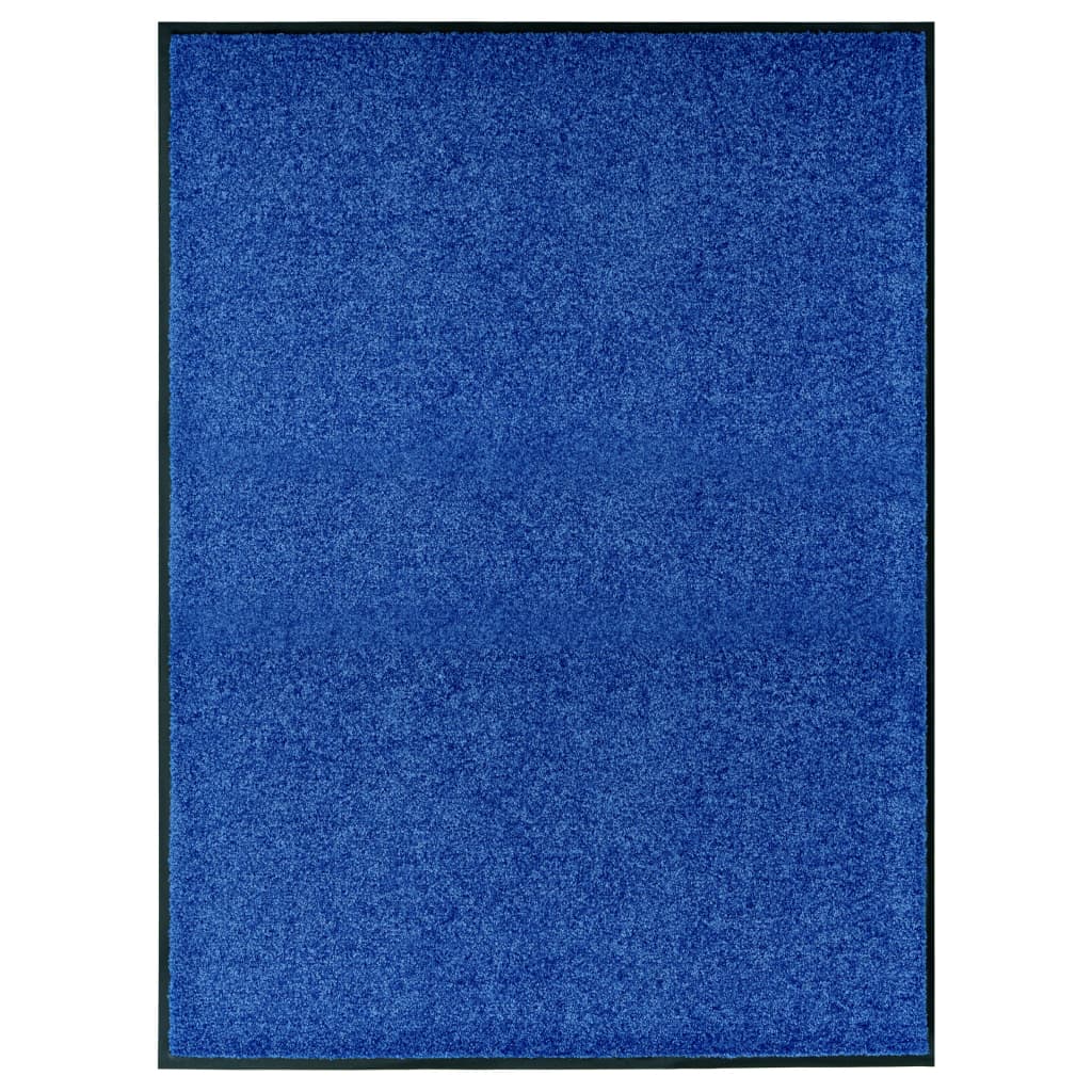 Doormat Washable Blue 90x120 cm