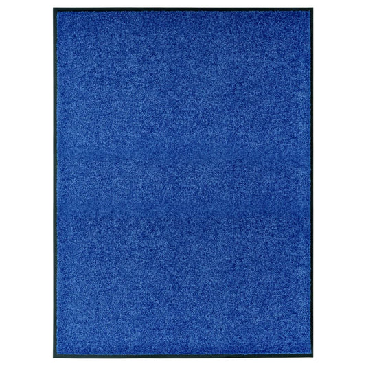 Doormat Washable Blue 90x120 cm