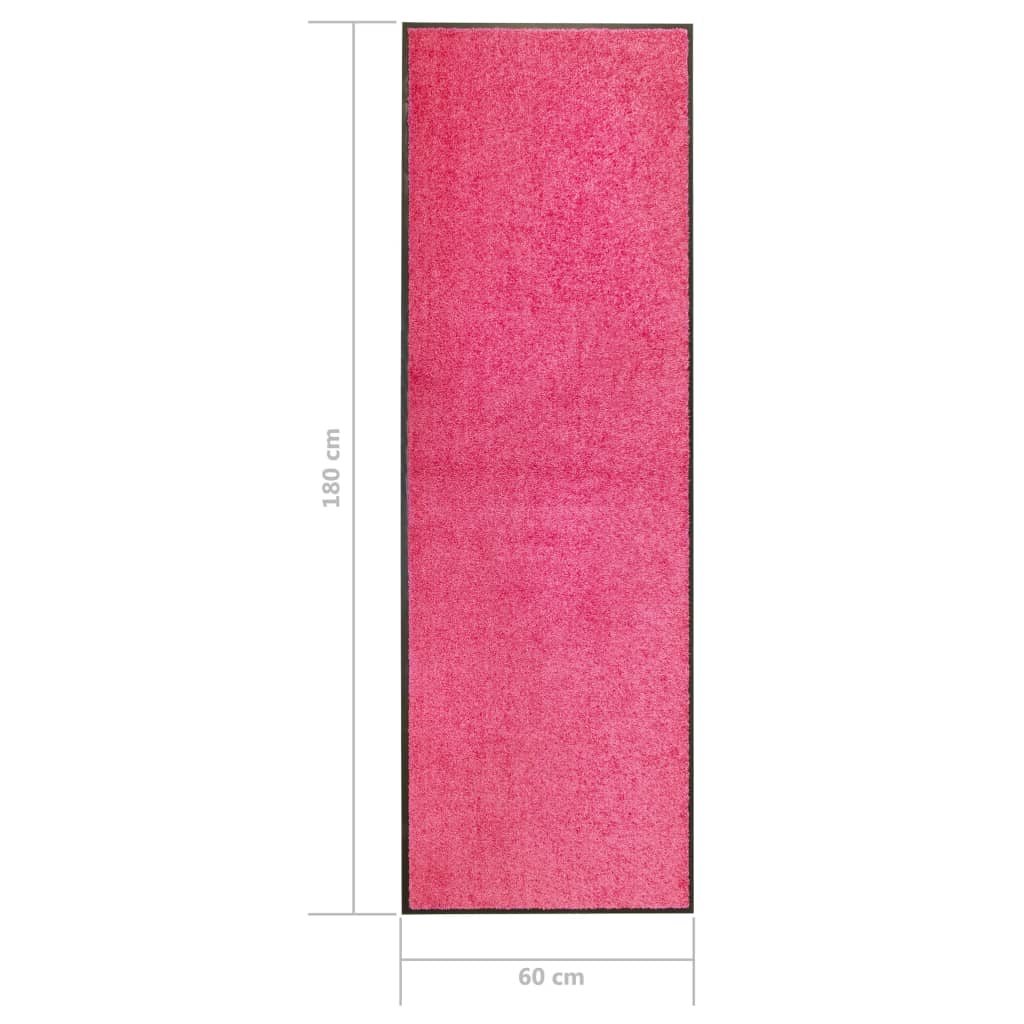 Doormat Washable Pink 60x180 cm