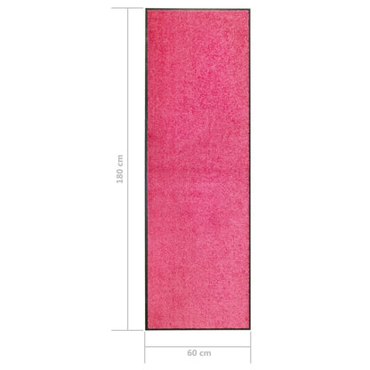 Doormat Washable Pink 60x180 cm