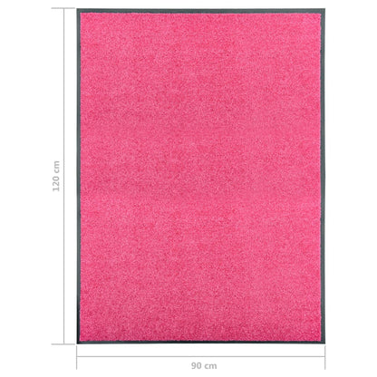 Doormat Washable Pink 90x120 cm