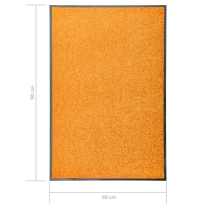 Doormat Washable Orange 60x90 cm