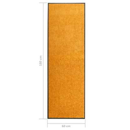 Doormat Washable Orange 60x180 cm
