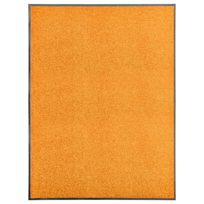 Doormat Washable Orange 90x120 cm