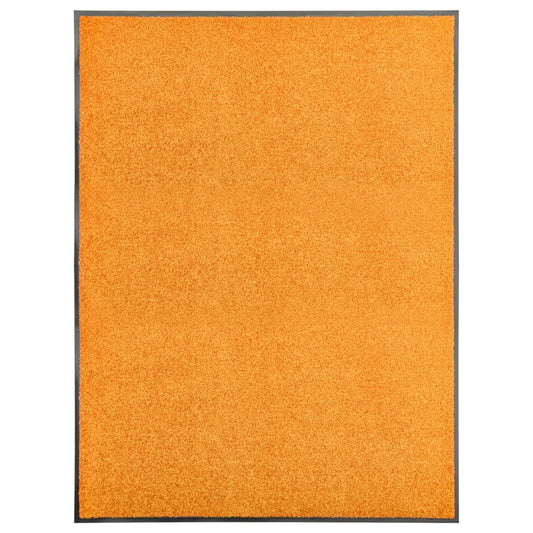 Doormat Washable Orange 90x120 cm