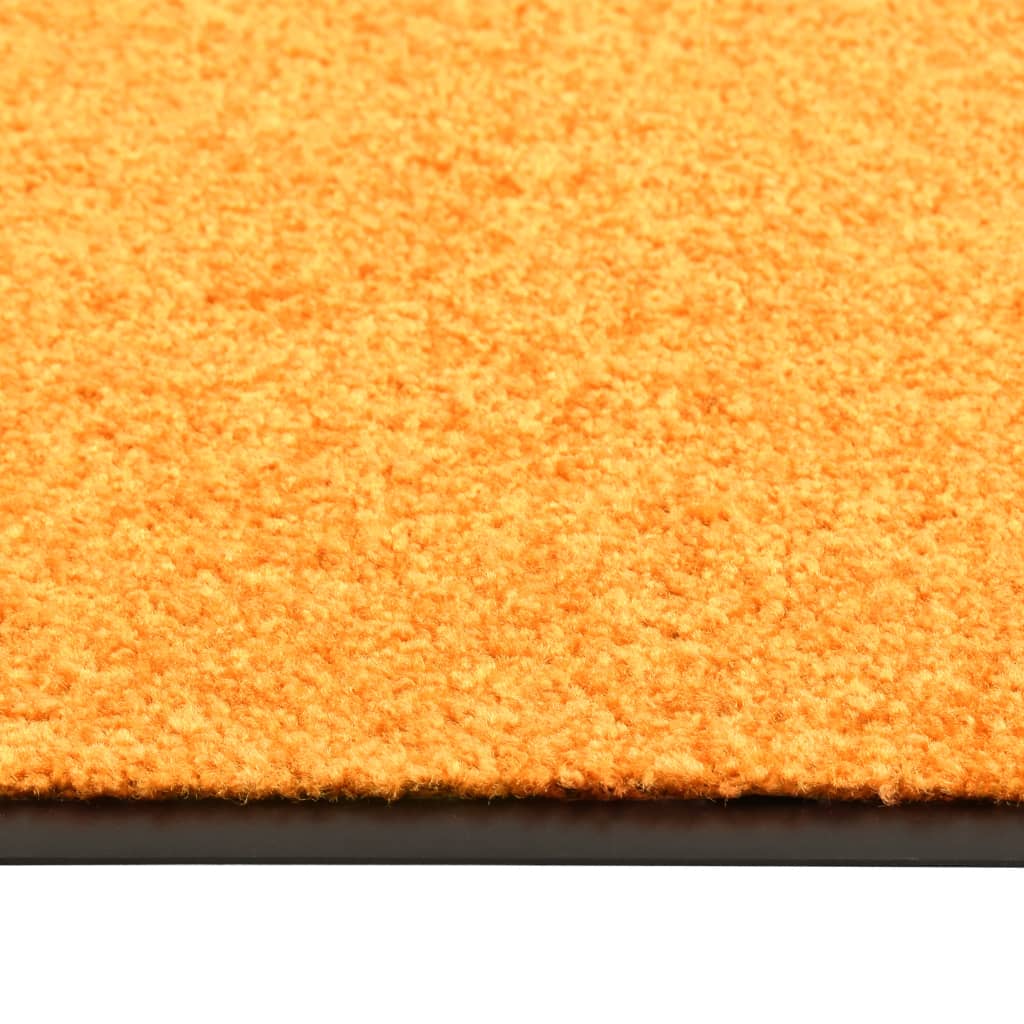 Doormat Washable Orange 90x120 cm