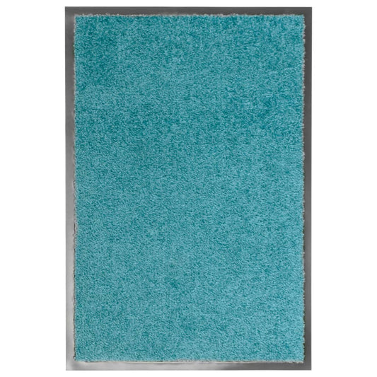 Doormat Washable Cyan 40x60 cm